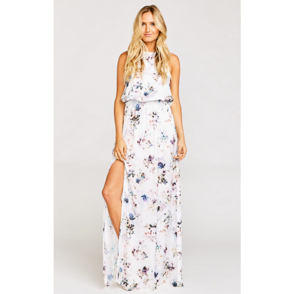 Show Me Your MuMu Heather Halter Maxi Gown Dress - Picture 4 of 4